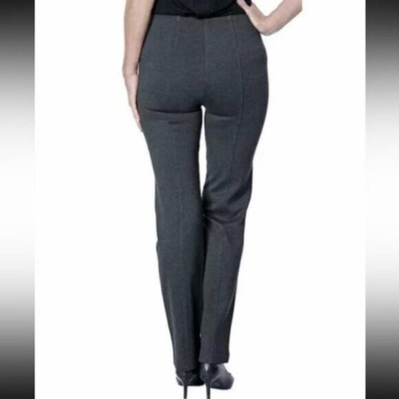 NEW Bellina Navy Blue Ponte Straight Leg Stretch Pant- Medium Petite (bin 1S) - Picture 3 of 3